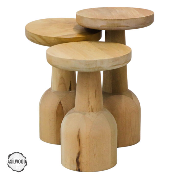 patara-3000-dogal-ahsap-mantar-sehpa-takimi-1.jpg Patara 3000 Doğal Ahşap Mantar Sehpa Takımı - Görsel 1
