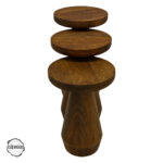 Alinda 1002 Doğal Ahşap Dokulu Yüzeyli Mantar Sehpa Takımı - Görsel 4