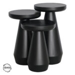 Alinda 1010 Doğal Ahşap Mantar Sehpa Takımı