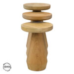 Alinda 3000 Doğal Ahşap Mantar Sehpa Takımı - Görsel 4