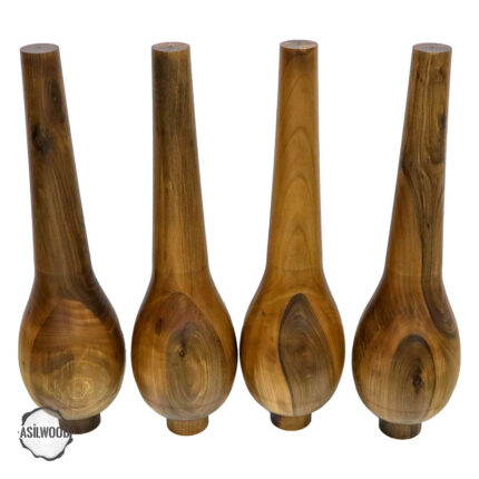 Armut Biçimli 72 cm Ahşap Masa Ayağı