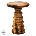 AsilWood 2000 Ceviz Doğal Ahşap Mantar Sehpa 53x33 cm - Görsel 2