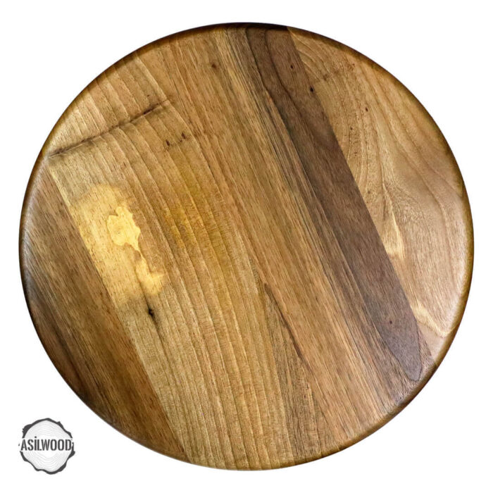 AsilWood 2000 Zeugma Stil Ceviz Doğal Ahşap Mantar Sehpa 45x33 cm - Görsel 3