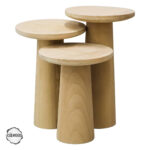 Assos 3000 Doğal Ahşap Mantar Sehpa Takımı