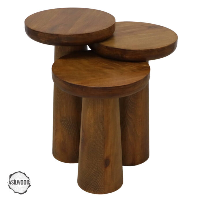 assos-4000-dogal-ahsap-mantar-sehpa-takimi-1.jpg Assos 4000 Doğal Ahşap Mantar Sehpa Takımı - Görsel 1