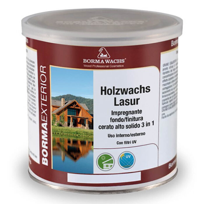 Borma Wachs Holzwachs Lasur 3in1 Solvent Bazlı Ahşap Verniği - Görsel 1