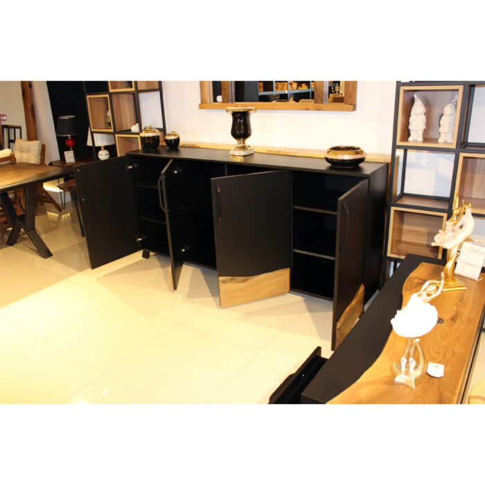 Ceviz Siyah Lake Konsol & TV Ünitesi - Görsel 2