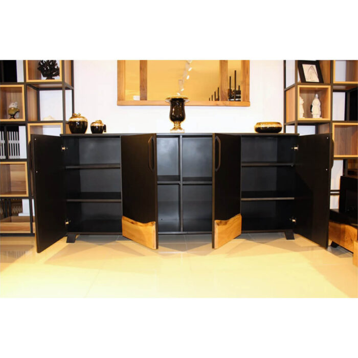 Ceviz Siyah Lake Konsol & TV Ünitesi - Görsel 3