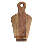 Ceviz Doğal Ahşap Beşgen Sunum & Kesme Tahtası