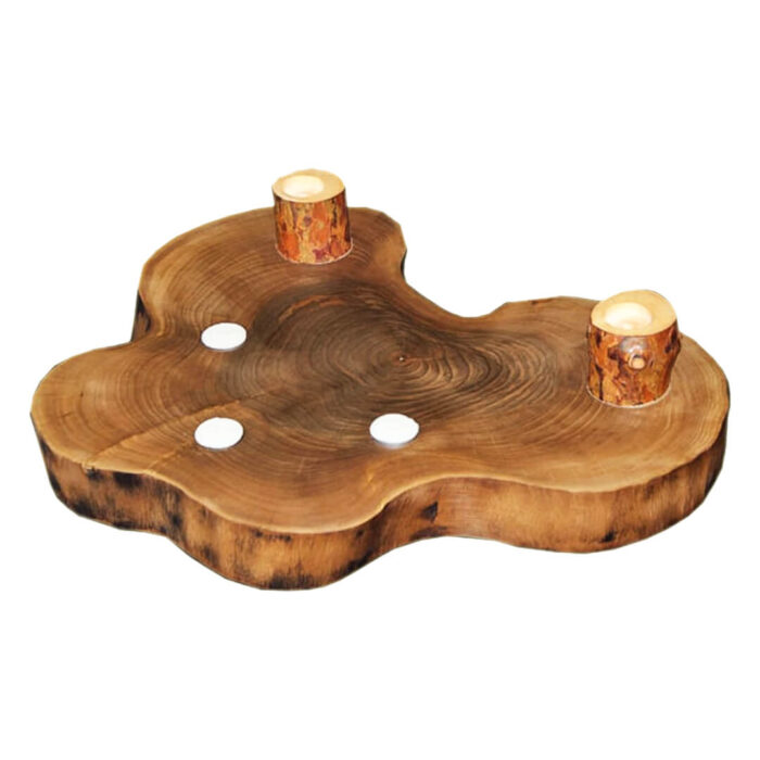 dogal-ceviz-ahsap-kutuk-mumluk.jpg Ceviz Doğal Ahşap Dekoratif Kütük Mumluk - Görsel 1