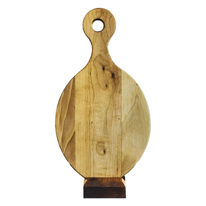 Ceviz Doğal Ahşap Oval Sunum & Kesme Tahtası - Görsel 2