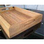 Ceviz Doğal Ahşap Sunumluk Tepsi - Görsel 2