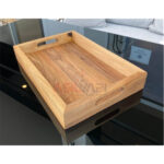 Ceviz Doğal Ahşap Sunumluk Tepsi - Görsel 3