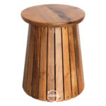 Dört Tabureli Ceviz Doğal Ahşap Mantar Masa Takımı - Görsel 9