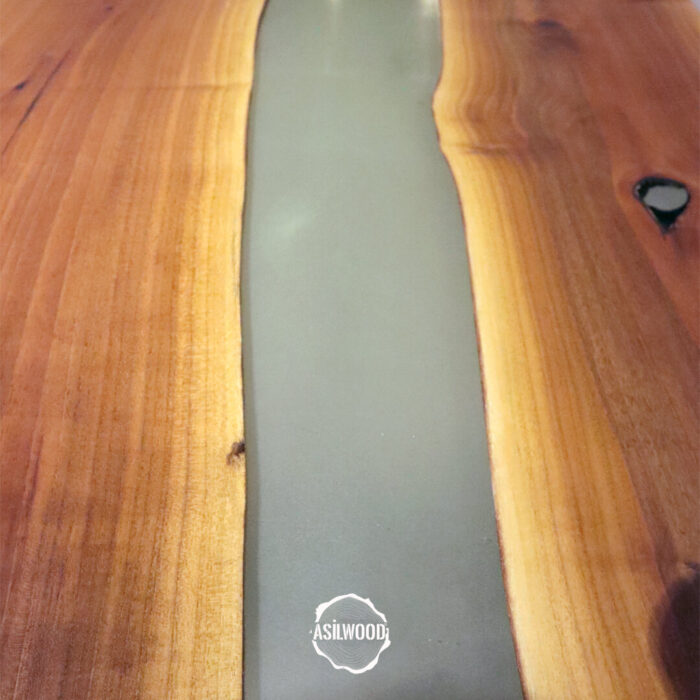 Epoksi Ceviz Yemek Masası - Banyan Ayak, Doğal Kenar