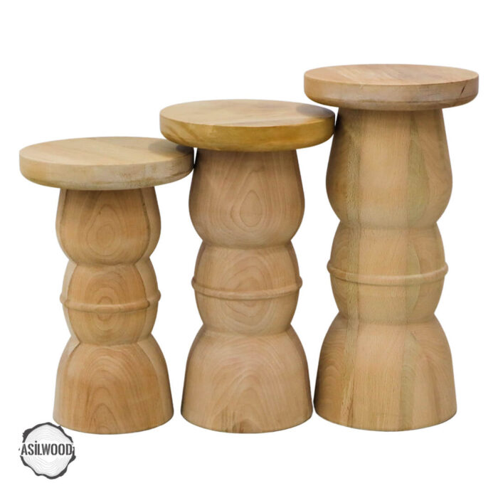 gordion-2000-mantar-sehpa-takimi-2.jpg Gordion 3000 Doğal Ahşap Mantar Sehpa Takımı - Görsel 2