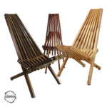 Katlanır Ahşap Sandalye - 3 Renk