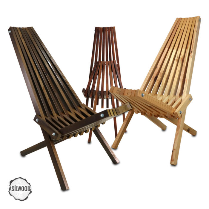 Katlanır Ahşap Sandalye - 3 Renk - Görsel 1