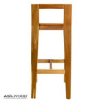 Kayın Doğal Ahşap Kare Tablalı Kafe Bistro Bar Taburesi Thonet Sandalye - Görsel 4