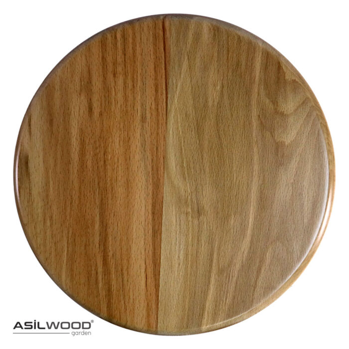 Kayın Doğal Ahşap Yuvarlak Tablalı Kafe Bistro Bar Taburesi Thonet Sandalye - Görsel 3