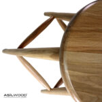 Kayın Doğal Ahşap Yuvarlak Tablalı Kafe Bistro Bar Taburesi Thonet Sandalye - Görsel 4