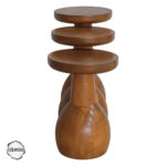 Lidya 1008 Doğal Ahşap Mantar Sehpa Takımı - Görsel 4