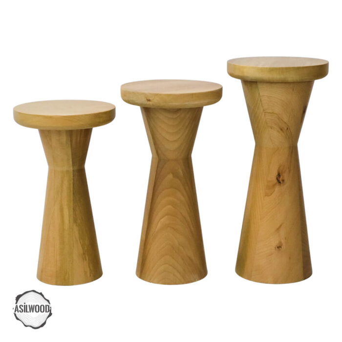 priene-3000-dogal-ahsap-mantar-sehpa-takimi-3.jpg Priene 3000 Doğal Ahşap Mantar Sehpa Takımı - Görsel 3