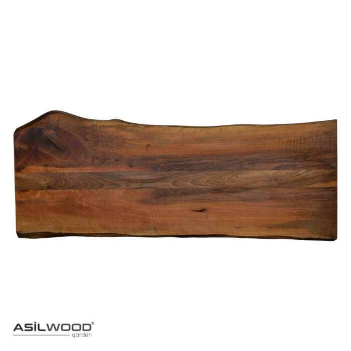 Rustik Stil Doğal Ceviz Ahşap TV Ünitesi - Görsel 5