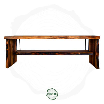 Rustik Stil Masif Ceviz TV Ünitesi - Canlı Kenar