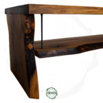 Rustik Stil Masif Ceviz TV Ünitesi - Canlı Kenar