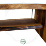 Rustik Stil Masif Ceviz TV Ünitesi - Canlı Kenar