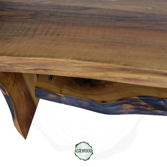 Rustik Stil Masif Ceviz TV Ünitesi - Canlı Kenar