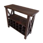 18 Şişelik Ladin Doğal Ahşap Şaraplık