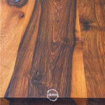 Ceviz Doğal Ahşap Masa Siyah Metal Elegans Ayak