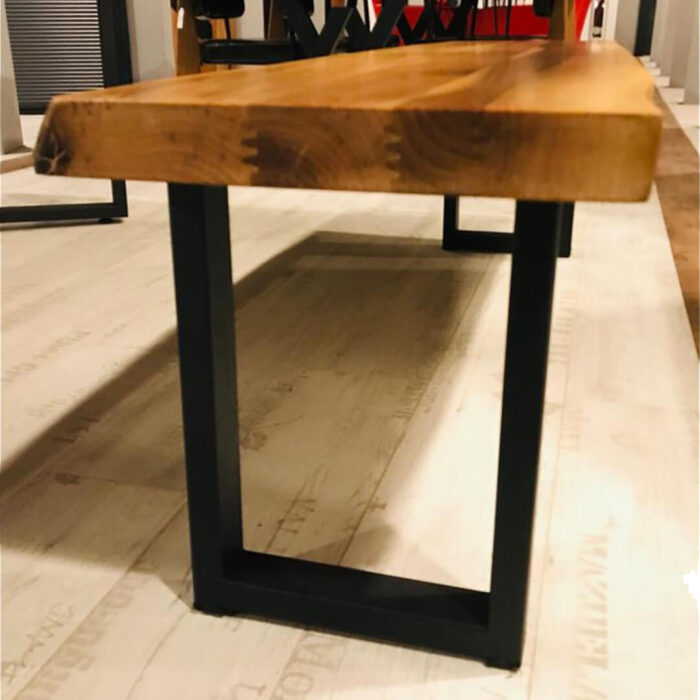 siyah-metal-profil-ayakli-ceviz-dogal-ahsap-bench-2.jpg Siyah Metal U Ayaklı Ceviz Doğal Ahşap Bench - Görsel 2