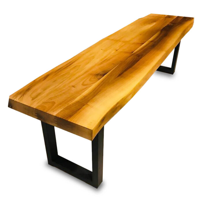 siyah-metal-profil-ayakli-ceviz-dogal-ahsap-bench.jpg Siyah Metal U Ayaklı Ceviz Doğal Ahşap Bench - Görsel 1