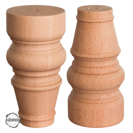 CNC Torna Ceviz Ahşap Küre Ayak Sehpa Ayağı 4 cnc torna ahsap ayak 7x7x12 cm boyasiz boyanabilir mobilya ayagi awc 105 7 12 1