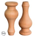 Ham Ahşap Mobilya Ayağı CNC Ayak 7x7x14 cm (Boyasız Doğal)