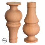 Ham Ahşap Mobilya Ayağı CNC Ayak 7x7x14 cm (Boyasız Doğal)