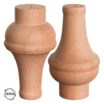 Ham Ahşap Mobilya Ayağı CNC Ayak 7x7x14 cm (Boyasız Doğal)