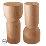 Ham Ahşap Mobilya Ayağı CNC Ayak 7x7x14 cm (Boyasız Doğal)
