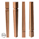 Ham Ahşap Mobilya Ayağı CNC Ayak 7x7x72 cm (Boyasız Doğal)