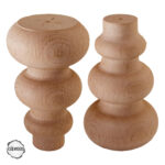 Ham Ahşap Mobilya Ayağı CNC Ayak 8x8x12 cm (Boyasız Doğal)