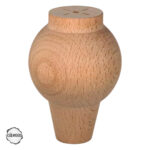 Ham Ahşap Mobilya Ayağı CNC Ayak 7x7x10 cm (Boyasız Doğal)