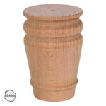 Ham Ahşap Mobilya Ayağı CNC Ayak 7x7x10 cm (Boyasız Doğal)