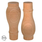 Ham Ahşap Mobilya Ayağı CNC Ayak 7x7x15 cm (Boyasız Doğal)