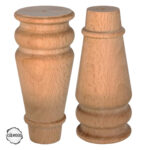 Ham Ahşap Mobilya Ayağı CNC Ayak 7x7x15 cm (Boyasız Doğal)