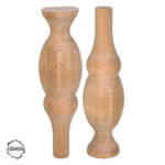 Ham Ahşap Mobilya Ayağı CNC Ayak 7x7x20 cm (Boyasız Doğal)