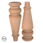 Ham Ahşap Mobilya Ayağı CNC Ayak 7x7x20 cm (Boyasız Doğal)