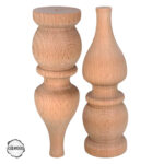 Ham Ahşap Mobilya Ayağı CNC Ayak 7x7x20 cm (Boyasız Doğal)